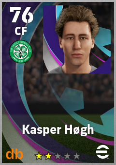 Kasper Høgh — CF, OVR 76, MAX 76