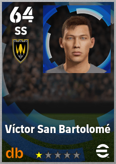 Víctor San Bartolomé — SS, OVR 64, MAX 64