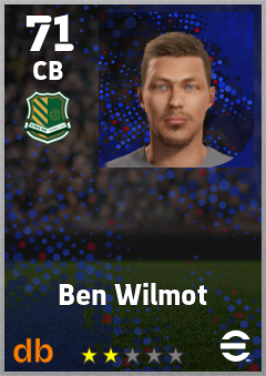 Ben Wilmot — CB, OVR 71, MAX 71