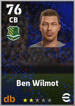 Ben Wilmot — CB, OVR 76, MAX 76