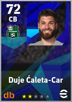 Duje Ćaleta-Car — CB, OVR 72, MAX 72