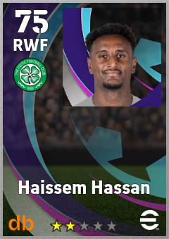 Haissem Hassan — RWF, OVR 75, MAX 75