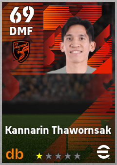 Kannarin Thawornsak — DMF, OVR 69, MAX 69