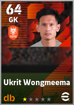 Ukrit Wongmeema — GK, OVR 64, MAX 64
