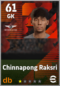 Chinnapong Raksri — GK, OVR 61, MAX 61
