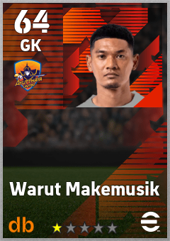 Warut Makemusik — GK, OVR 64, MAX 64