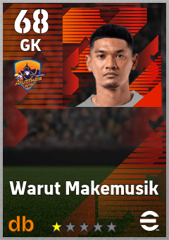 Warut Makemusik — GK, OVR 68, MAX 68