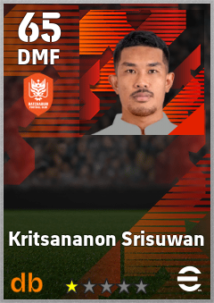 Kritsananon Srisuwan — DMF, OVR 65, MAX 65