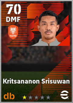Kritsananon Srisuwan — DMF, OVR 70, MAX 70