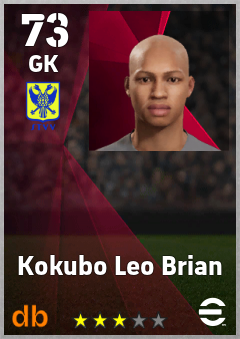 Kokubo Leo Brian — GK, OVR 73, MAX 73