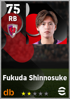 Fukuda Shinnosuke — RB, OVR 75, MAX 75