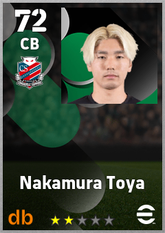 Nakamura Toya — CB, OVR 72, MAX 72
