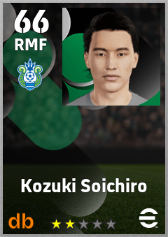 Kozuki Soichiro — RMF, OVR 66, MAX 66