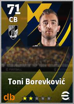 Toni Borevković eFootball player card