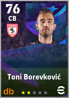 Toni Borevković — CB, OVR 76, MAX 76