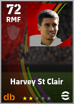 Harvey St Clair eFootball player card