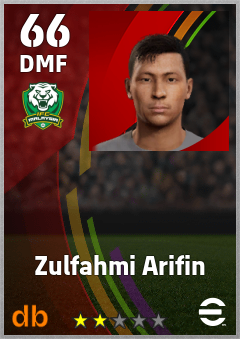 Zulfahmi Arifin — DMF, OVR 66, MAX 66