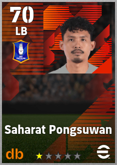 Saharat Pongsuwan — LB, OVR 70, MAX 70