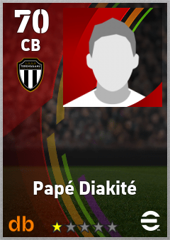 Papé Diakité — CB, OVR 70, MAX 70