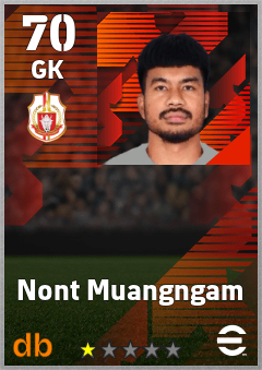 Nont Muangngam — GK, OVR 70, MAX 70