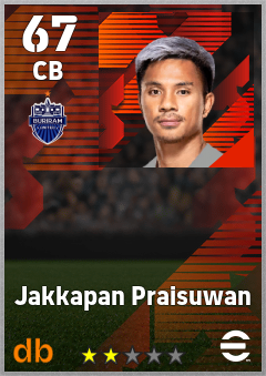Jakkapan Praisuwan — CB, OVR 67, MAX 67