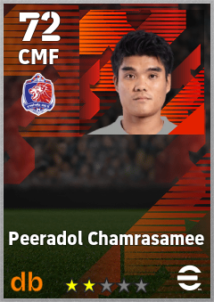 Peeradol Chamrasamee — CMF, OVR 72, MAX 72