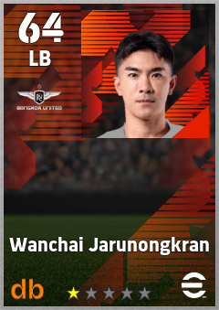 Wanchai Jarunongkran — LB, OVR 64, MAX 64