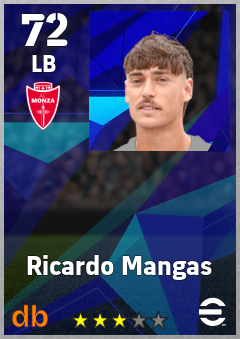 Ricardo Mangas — LB, OVR 72, MAX 72