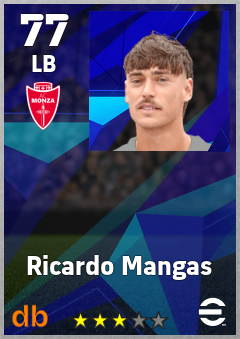 Ricardo Mangas — LB, OVR 77, MAX 77