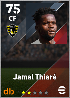 Jamal Thiaré — CF, OVR 75, MAX 75