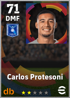 Carlos Protesoni — DMF, OVR 71, MAX 71