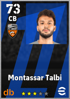 Montassar Talbi — CB, OVR 73, MAX 73