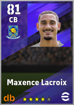 Maxence Lacroix — CB, OVR 81, MAX 81