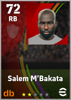 Salem M'Bakata — RB, OVR 72, MAX 72