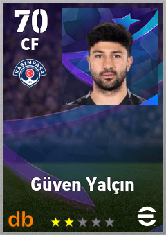 Güven Yalçın — CF, OVR 70, MAX 70