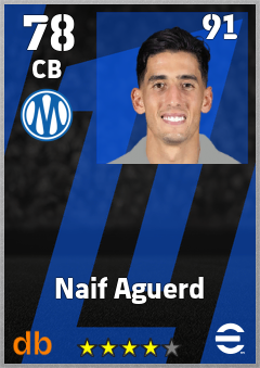 Naif Aguerd eFootball player card