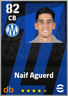 Naif Aguerd — CB, OVR 82, MAX 91
