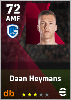 Daan Heymans — AMF, OVR 72, MAX 72