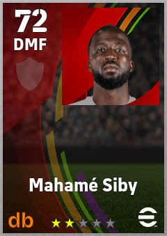 Mahamé Siby — DMF, OVR 72, MAX 72