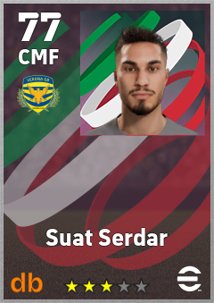 Suat Serdar — CMF, OVR 77, MAX 77