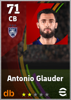 Antonio Glauder — CB, OVR 71, MAX 71