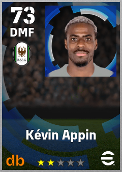 Kévin Appin — DMF, OVR 73, MAX 73