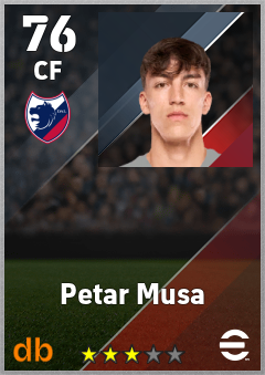Petar Musa — CF, OVR 76, MAX 76