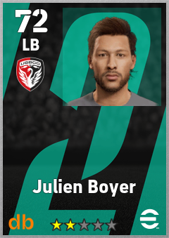 Julien Boyer — LB, OVR 72, MAX 72