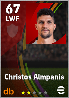 Christos Almpanis — LWF, OVR 67, MAX 67