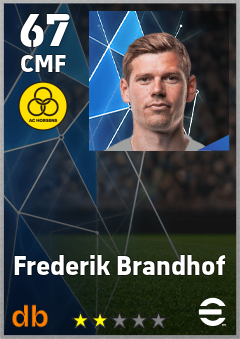 Frederik Brandhof — CMF, OVR 67, MAX 67