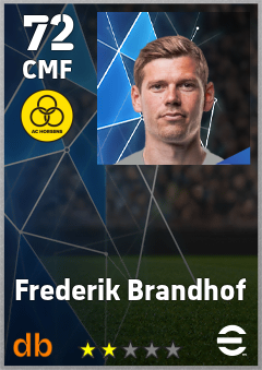 Frederik Brandhof — CMF, OVR 72, MAX 72