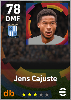 Jens Cajuste — DMF, OVR 78, MAX 78