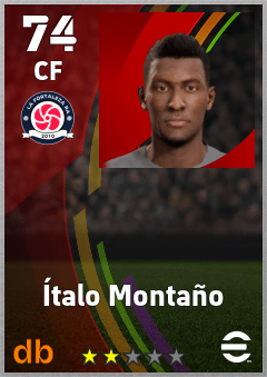 Ítalo Montaño — CF, OVR 74, MAX 74