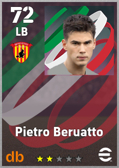 Pietro Beruatto — LB, OVR 72, MAX 72